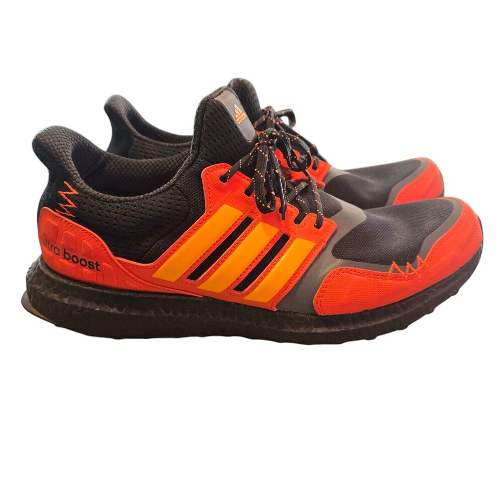 Adidas Mens UltraBoost S&L Flash Orange Size 9